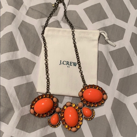 Coral J.Crew Statement Necklace - Picture 2 of 5